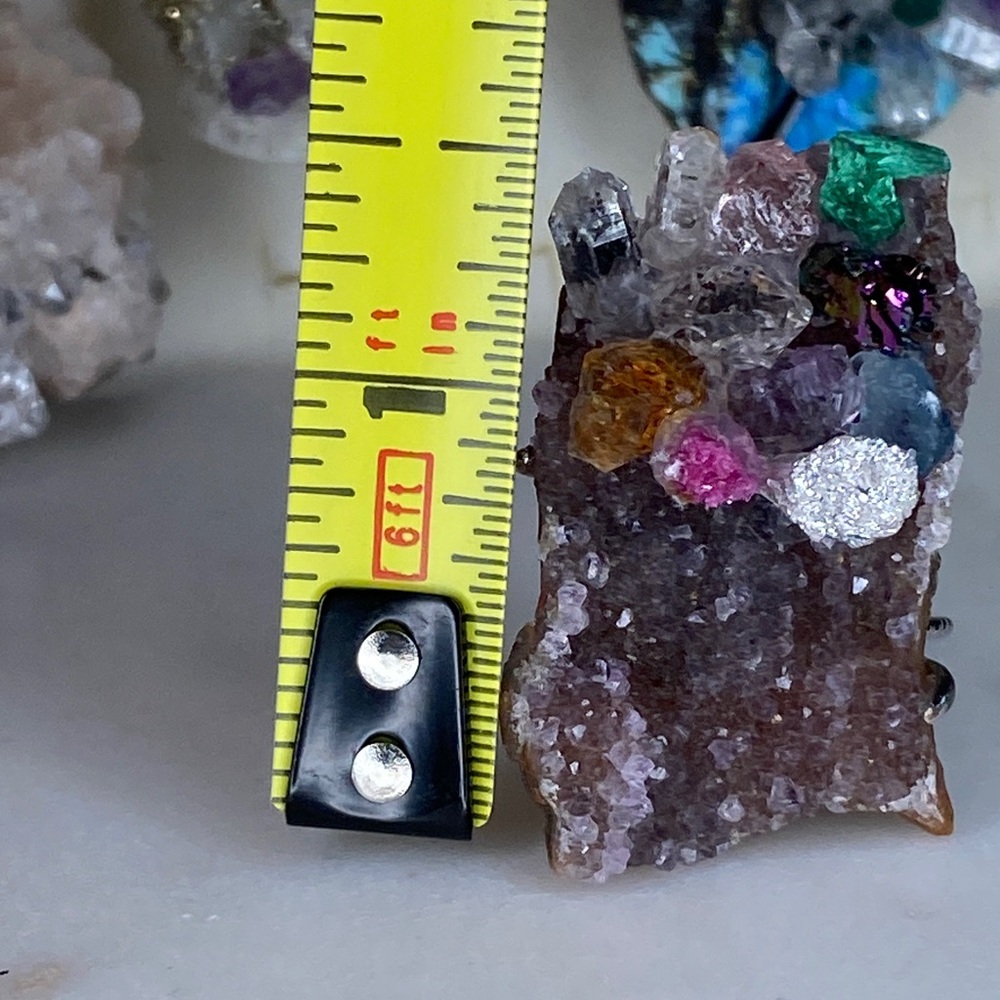 Handcrafted Multicolor Crystal Cluster Ring - Sta… - image 6